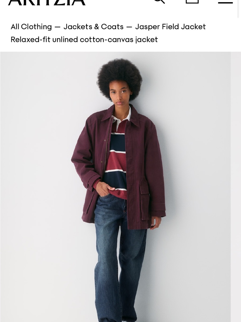 TNA Jasper jacket NWT L